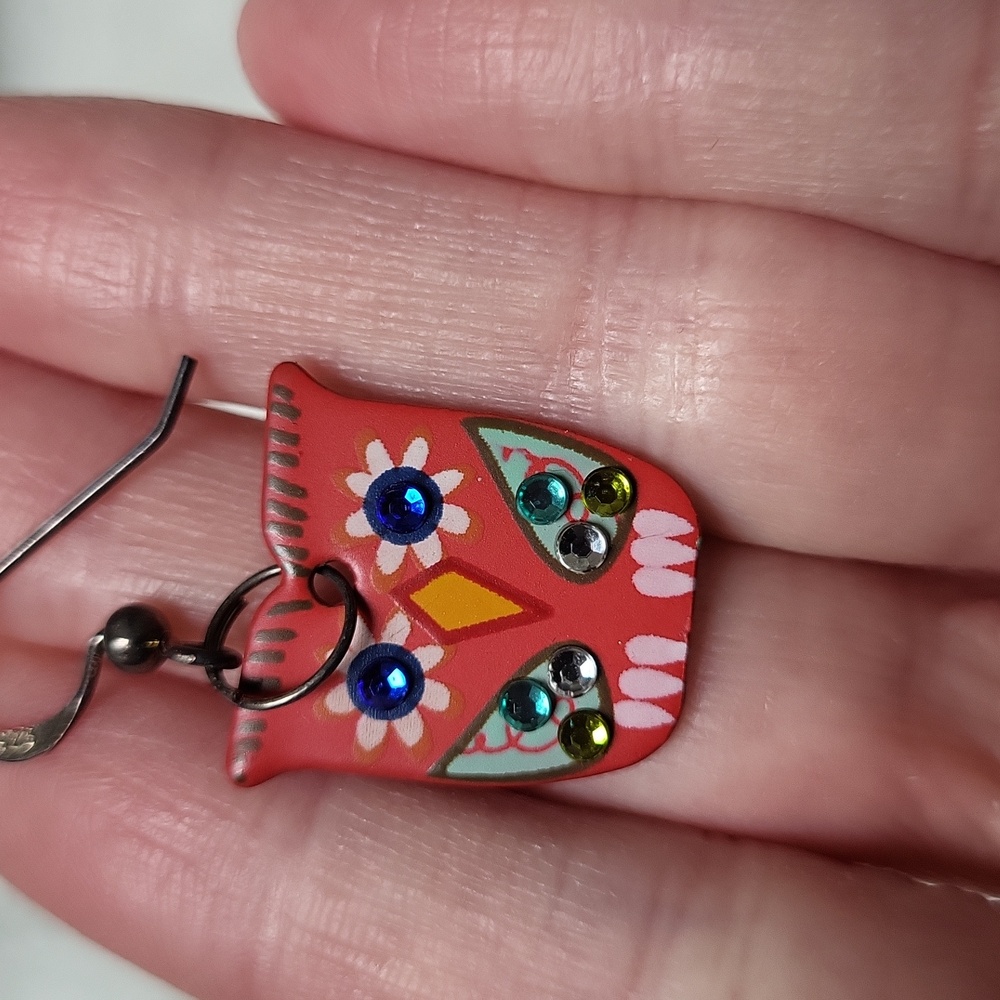 NWOT Sterling Silver Owl Earrings! - Picture 7 of 7